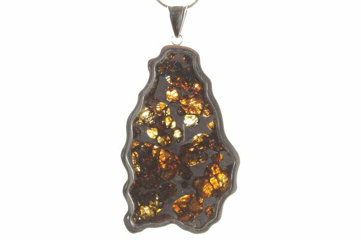 Sericho Pallasite Meteorite Pendant - Kenya #373105